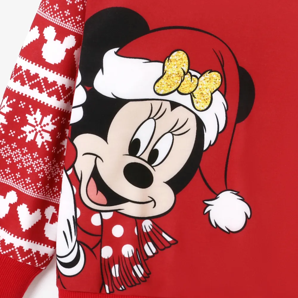 Disney Mickey and Friends Family Matching Christmas Character Print Long-sleeve Hooded Top   big image 12