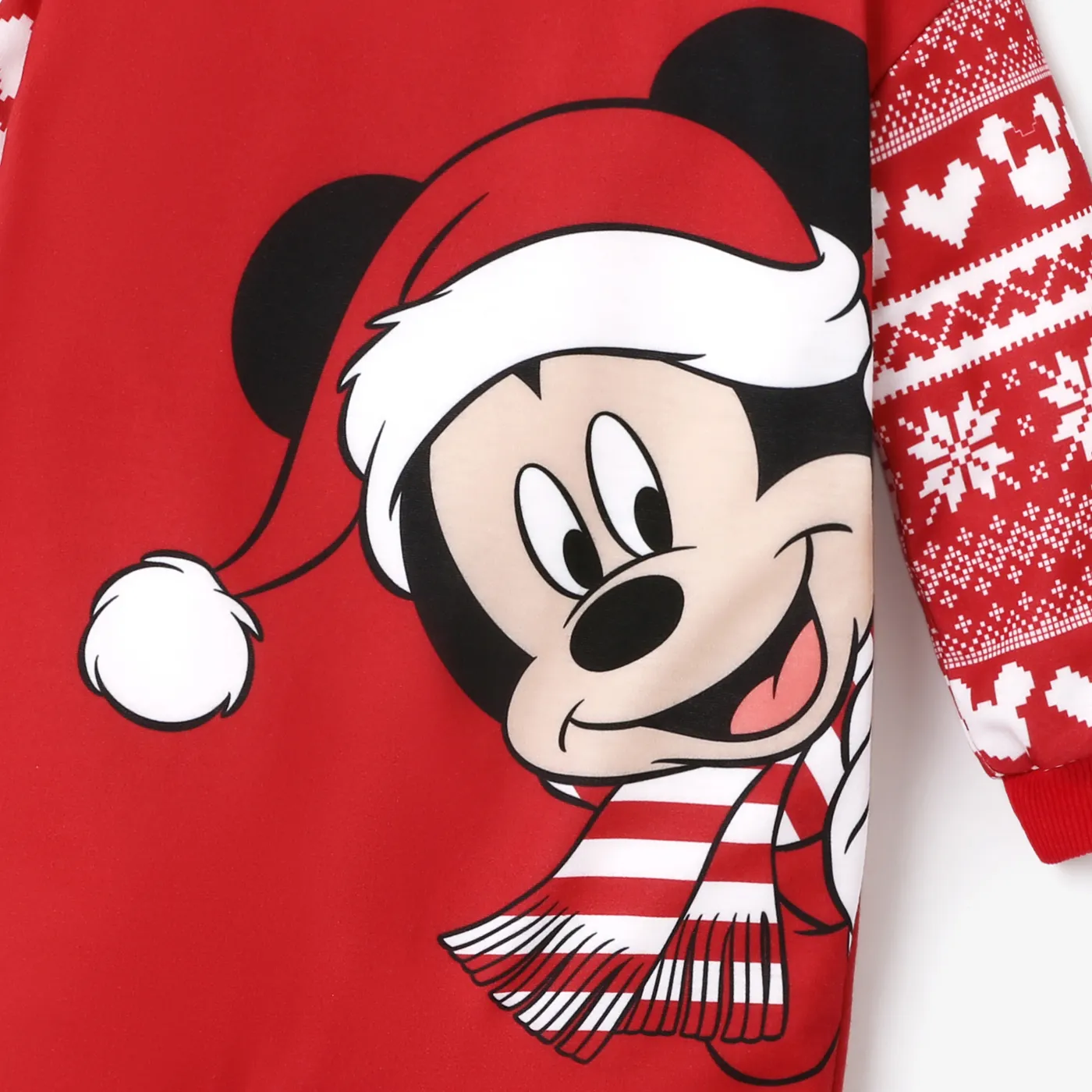 Disney Mickey and Friends Family Matching Christmas Character Print Long-sleeve Hooded Top   image 3