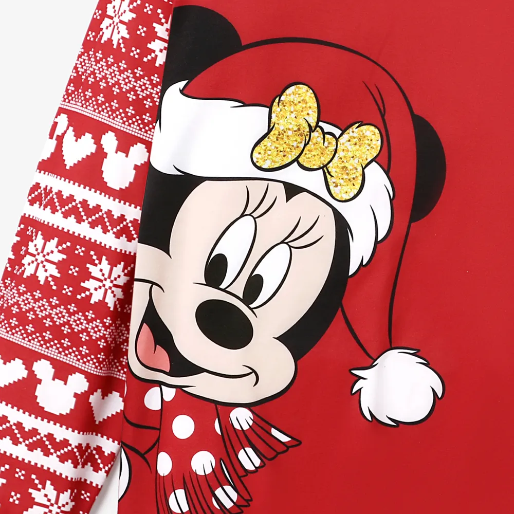 Disney Mickey and Friends Family Matching Christmas Character Print Long-sleeve Hooded Top   big image 15