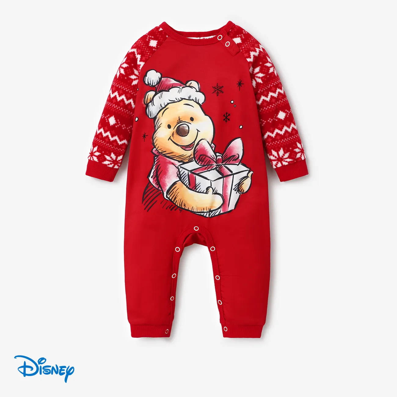 Disney Winnie the Pooh Family Matching Christmas Character Print Long-sleeve Top   big image 1