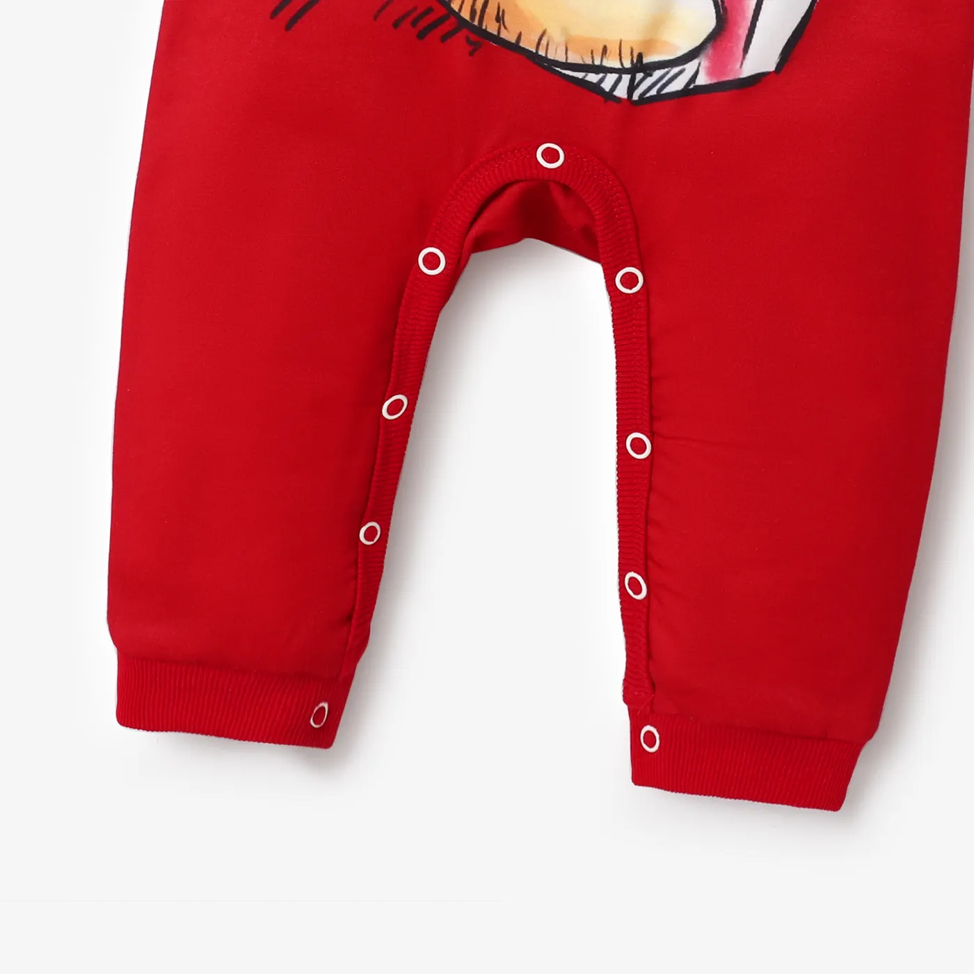 Disney Winnie the Pooh Family Matching Christmas Character Print Long-sleeve Top  Red image 5