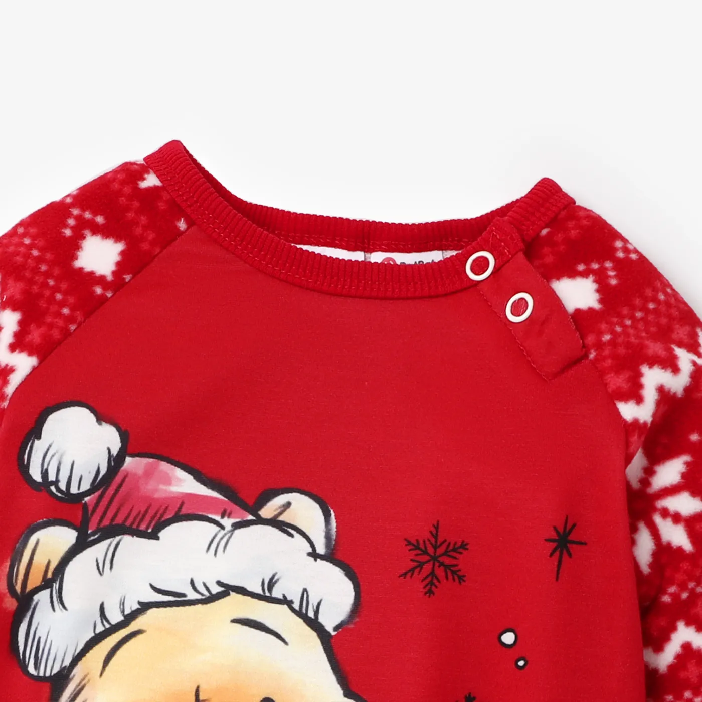Disney Winnie the Pooh Family Matching Christmas Character Print Long-sleeve Top  Red image 4