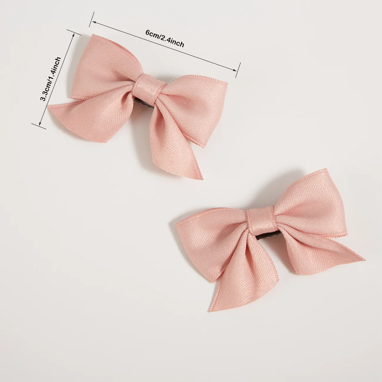 2-piece Solid Bowknot Hairband for Girls Pink big image 1