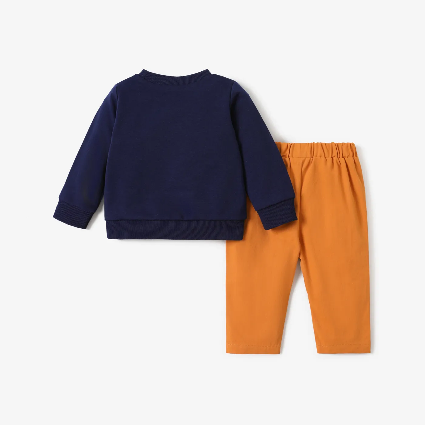 2 unidades Bebé Menino Bolso cosido Animais Infantil Manga comprida Conjunto para bebé Azul image 2