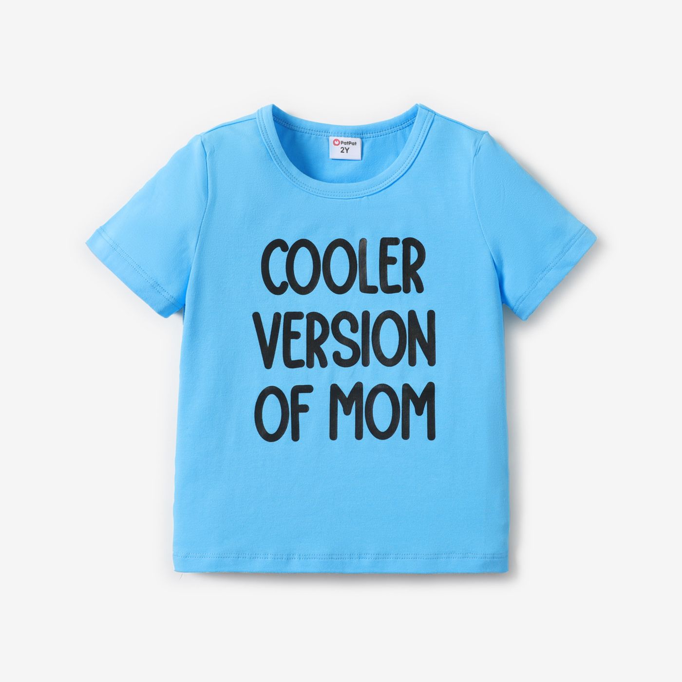

Toddler Girl/Boy Letter Print Solid Short-sleeve Tee