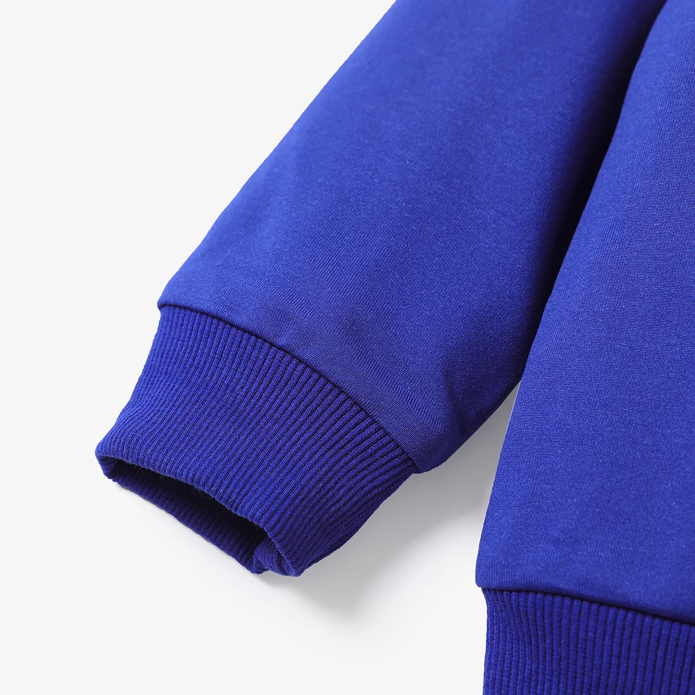 2-piece Toddler Boy Letter Number Print Pullover Sweatshirt and Pants Set Dark Blue image 3