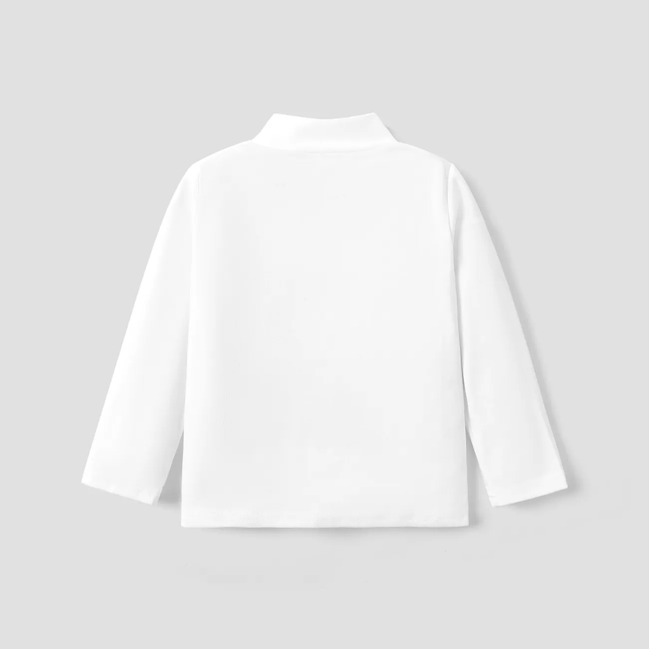 Enfant en bas âge Garçon Décontracté Manches longues T-Shirt Blanc big image 1