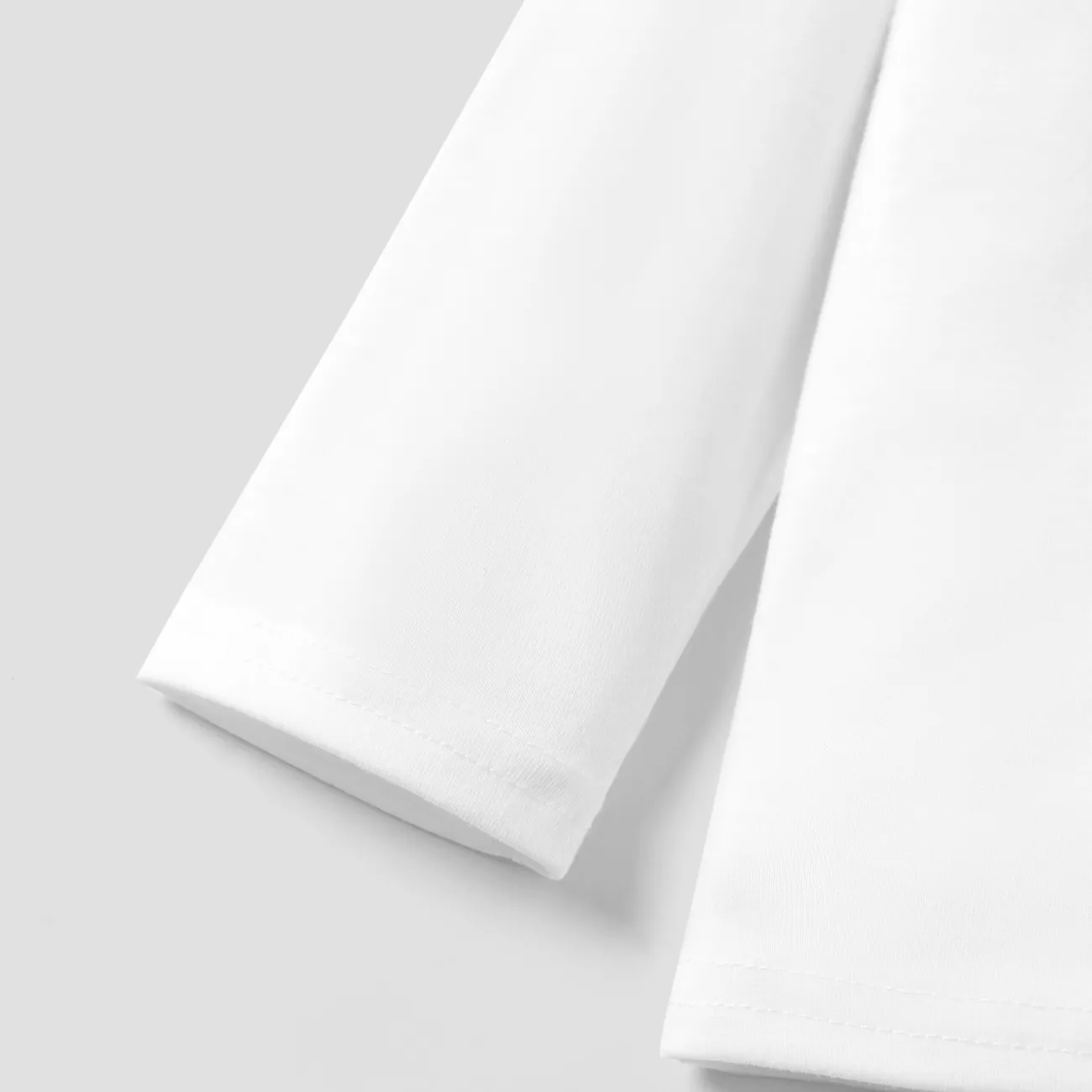 Enfant en bas âge Garçon Décontracté Manches longues T-Shirt Blanc big image 1