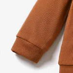 Baby Boy/Girl Letter/Rainbow Design Long-sleeve Sweatshirts Coffee image 6