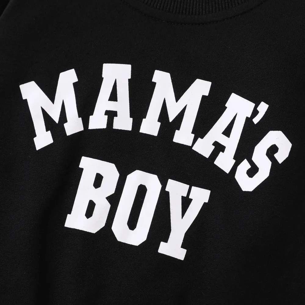100% Cotton Baby Boy/Girl Letter Print Long-sleeve Pullover Sweatshirt  big image 9