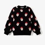 Christmas Family Matching Childlike Santa All-over Print Long-sleeve Knit Sweater Tops  image 5