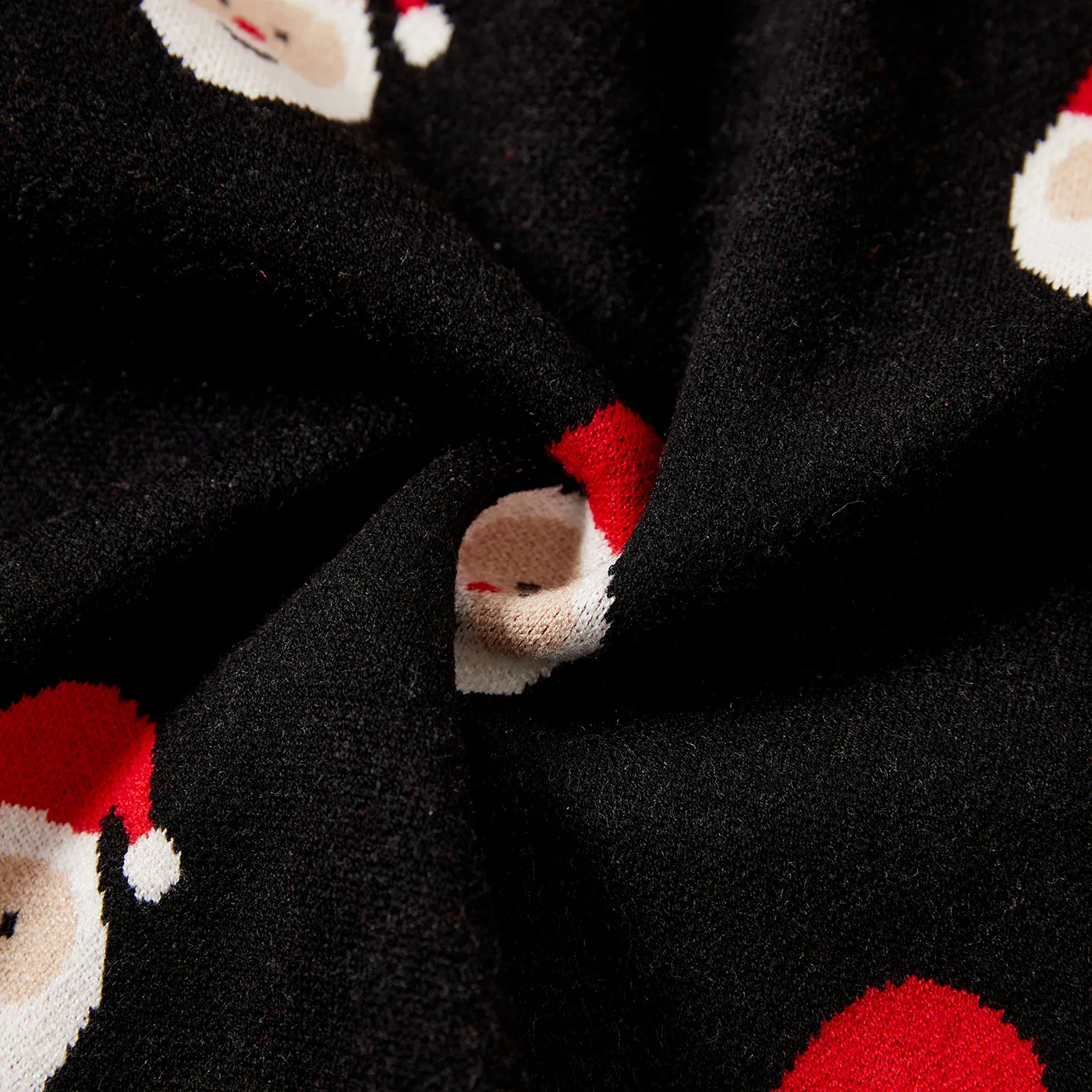 Christmas Family Matching Childlike Santa All-over Print Long-sleeve Knit Sweater Tops  image 4