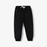 Baby Boy/Girl Solid Elasticized Waist Sweatpants Joggers Pants Black