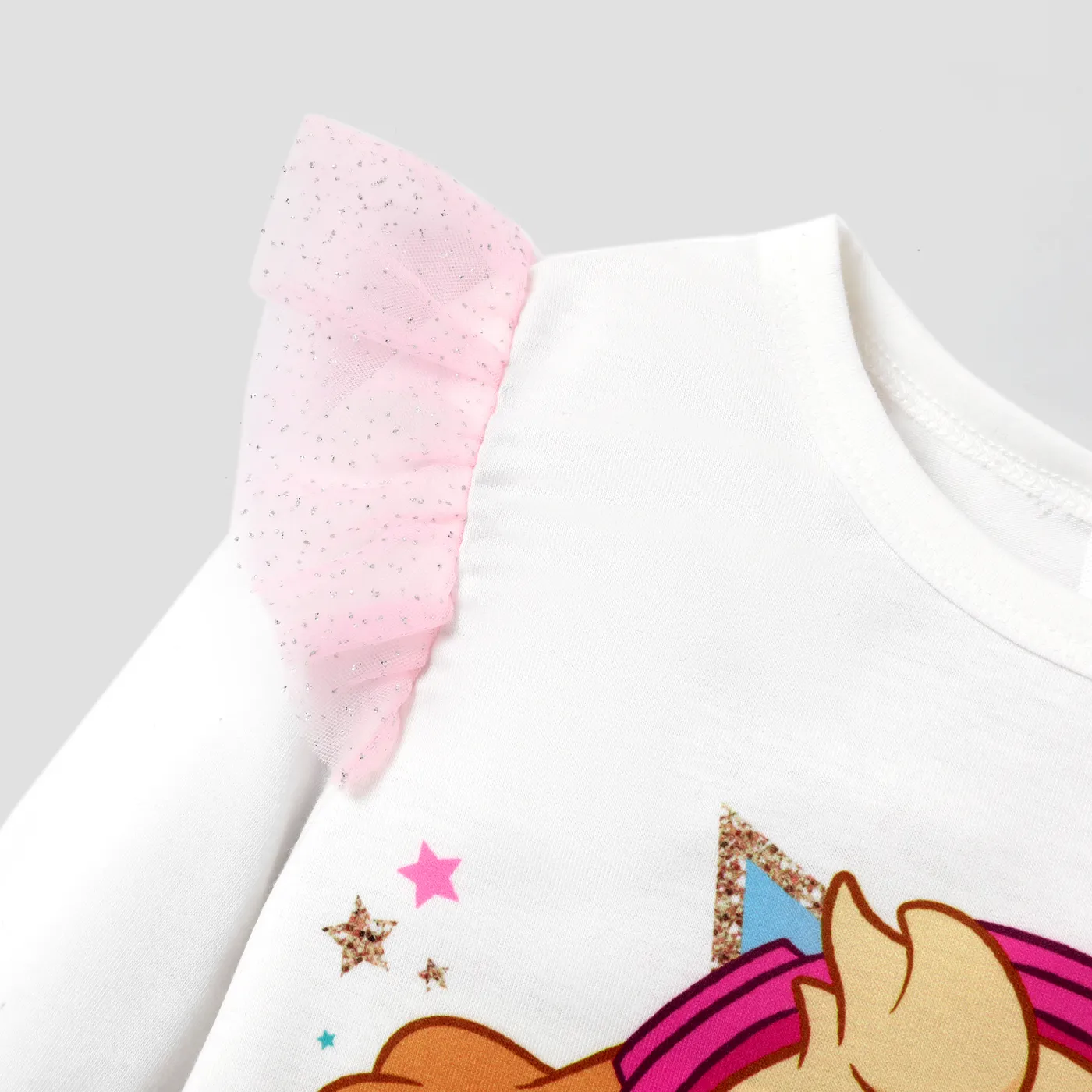 PAW Patrol Toddler Girl Character Print Hooded Jacket or Mesh Flutter-sleeve Sweatshirt or Colorful Print Leggings White image 4
