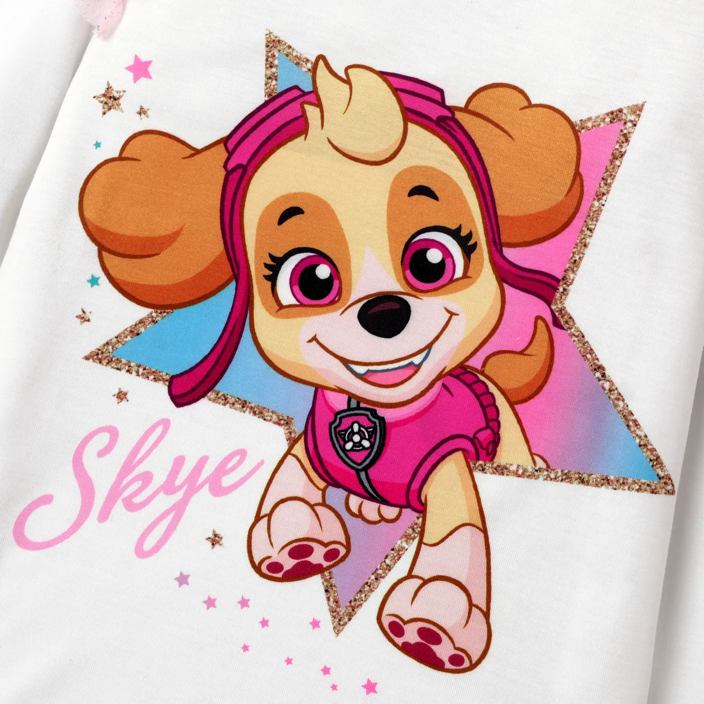 PAW Patrol Toddler Girl Character Print Hooded Jacket or Mesh Flutter-sleeve Sweatshirt or Colorful Print Leggings White image 3