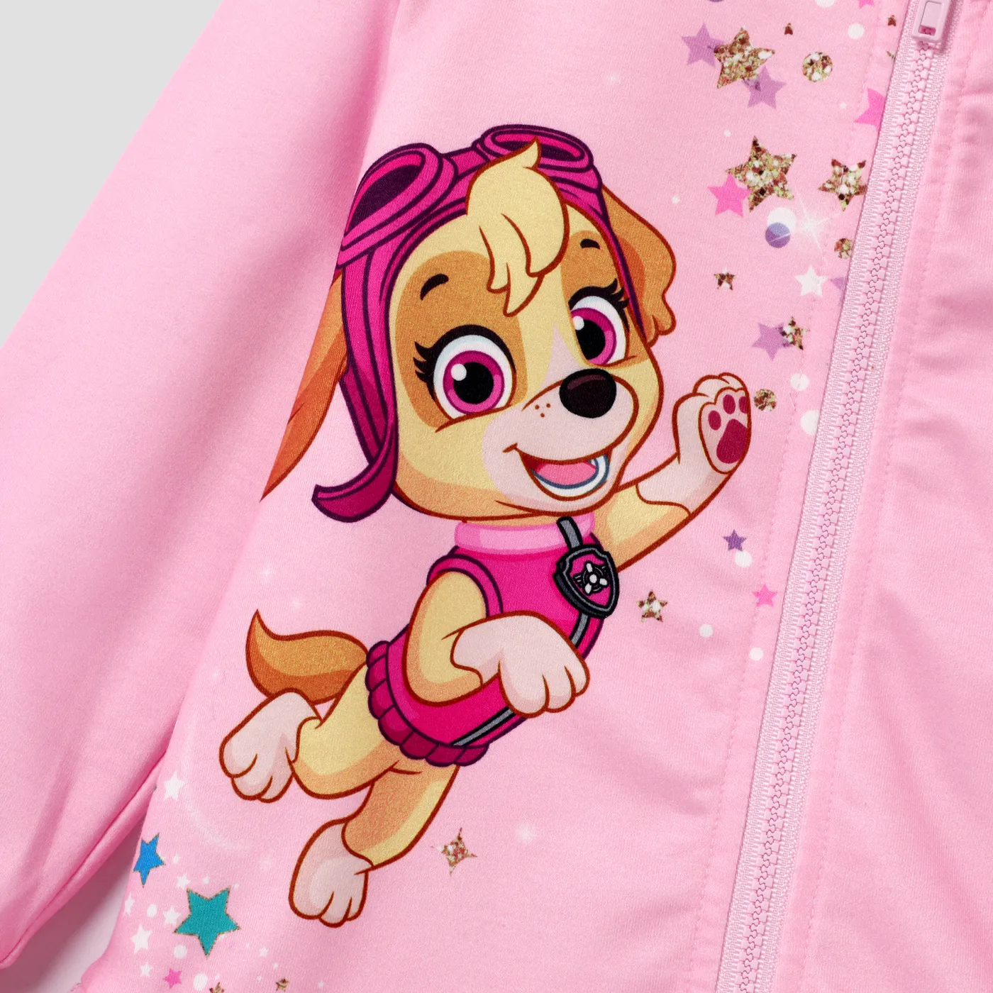 PAW Patrol Toddler Girl Character Print Hooded Jacket or Mesh Flutter-sleeve Sweatshirt or Colorful Print Leggings  image 3
