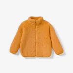 Toddler Boy/Girl Fashionable Solid Color Zipper Design Jacket/Coat Ginger