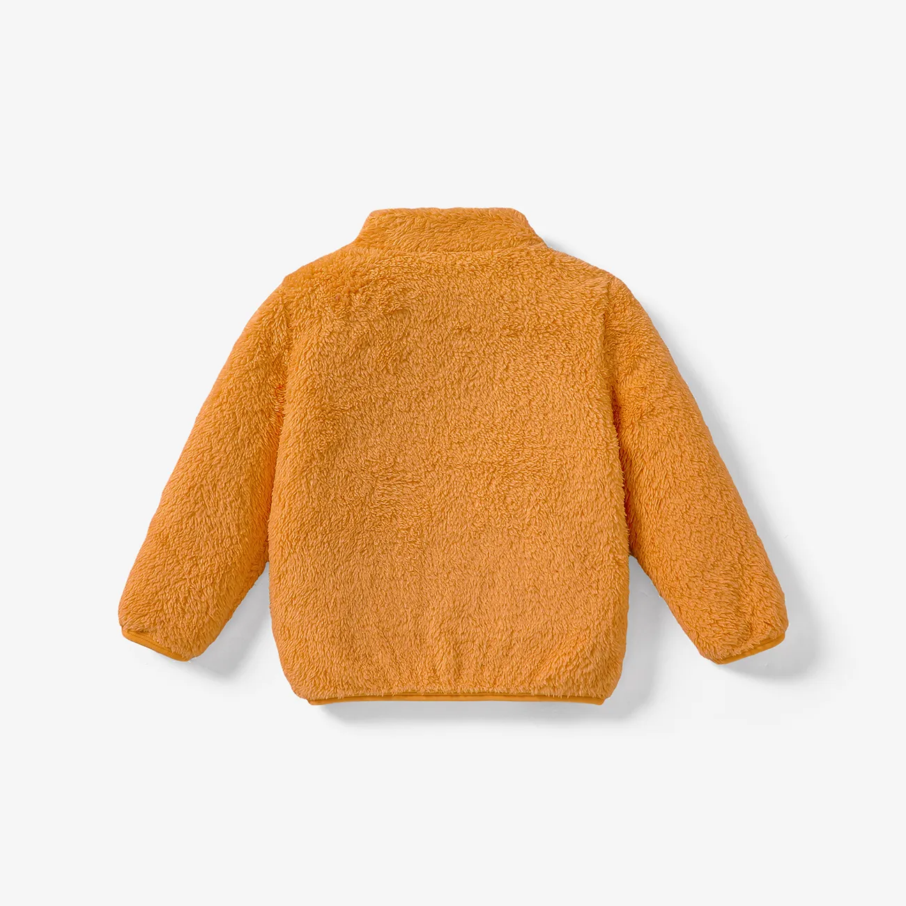 Toddler Boy/Girl Fashionable Solid Color Zipper Design Jacket/Coat Ginger big image 1