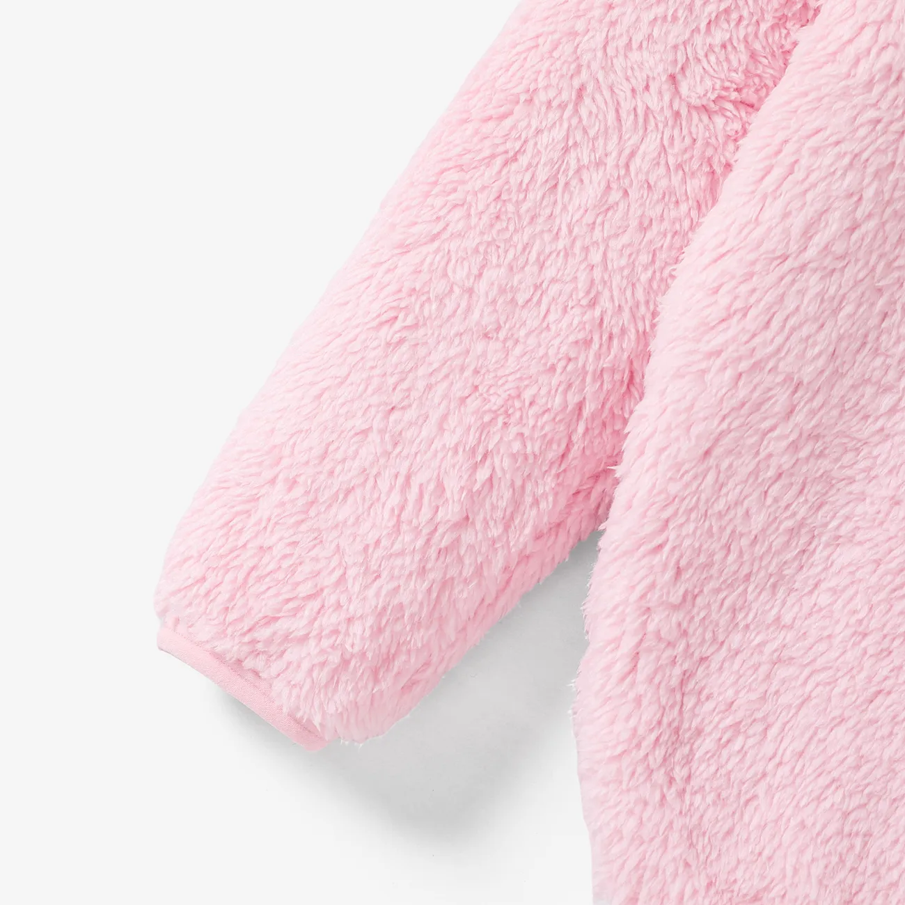 Kleinkinder Unisex Reißverschluss Lässig Mäntel/Jacken rosa big image 1