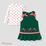 Bebê / Toddler Menina Natal elegante Set / Vestido Verde