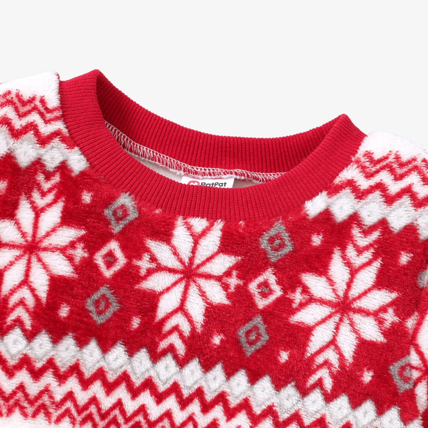 Toddler Girl Sweet Christmas Long Sleeve Dress  Red image 3