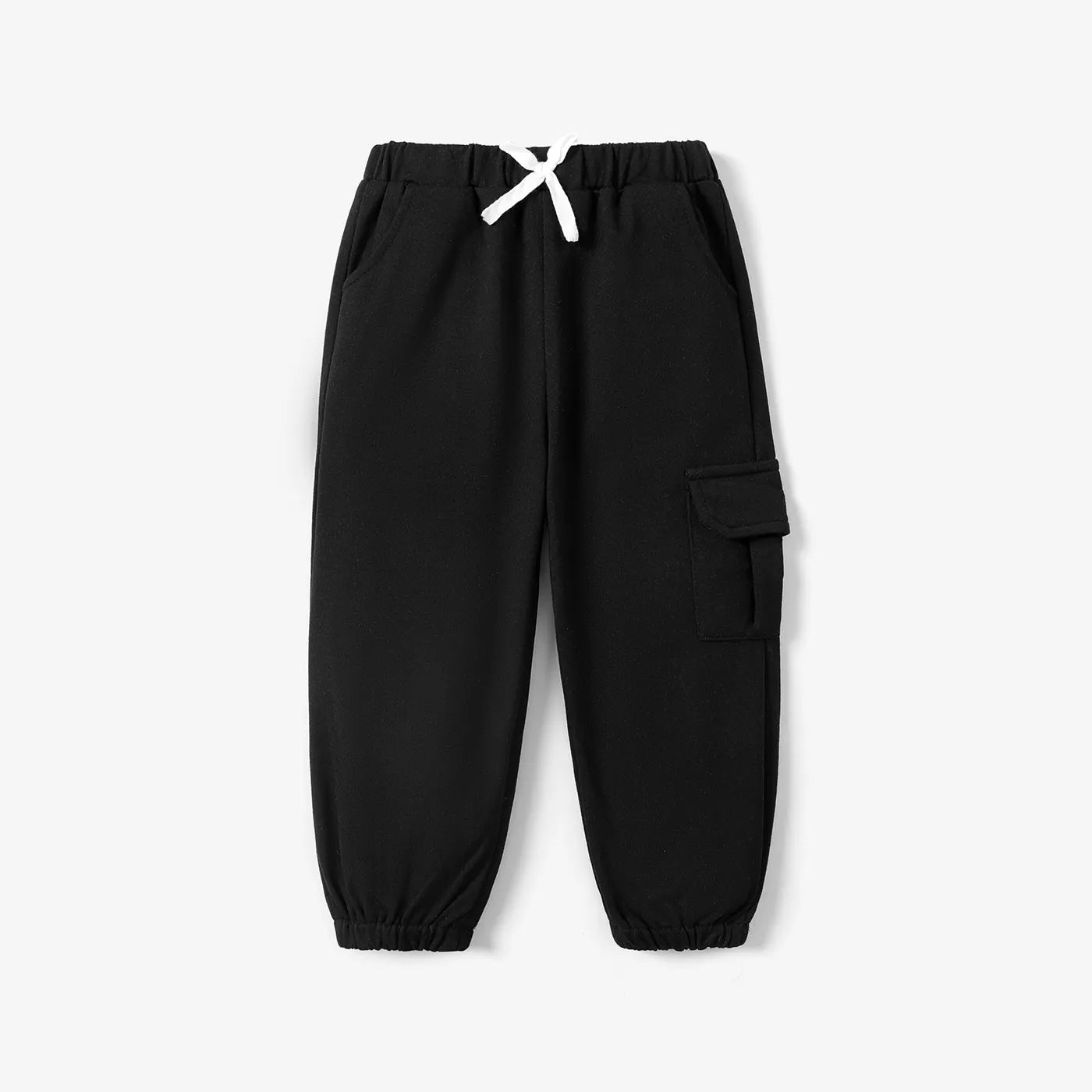 Toddler Boy Solid Color Casual Pants with Patch Pocket  big image 1