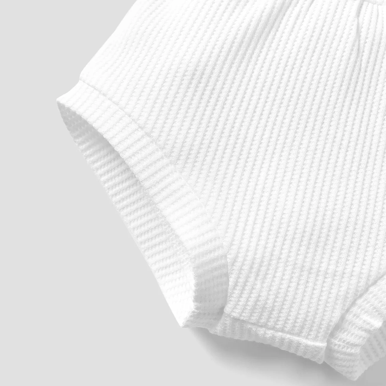 Bebé Unisex Básico Pantalones cortos Blanco big image 1