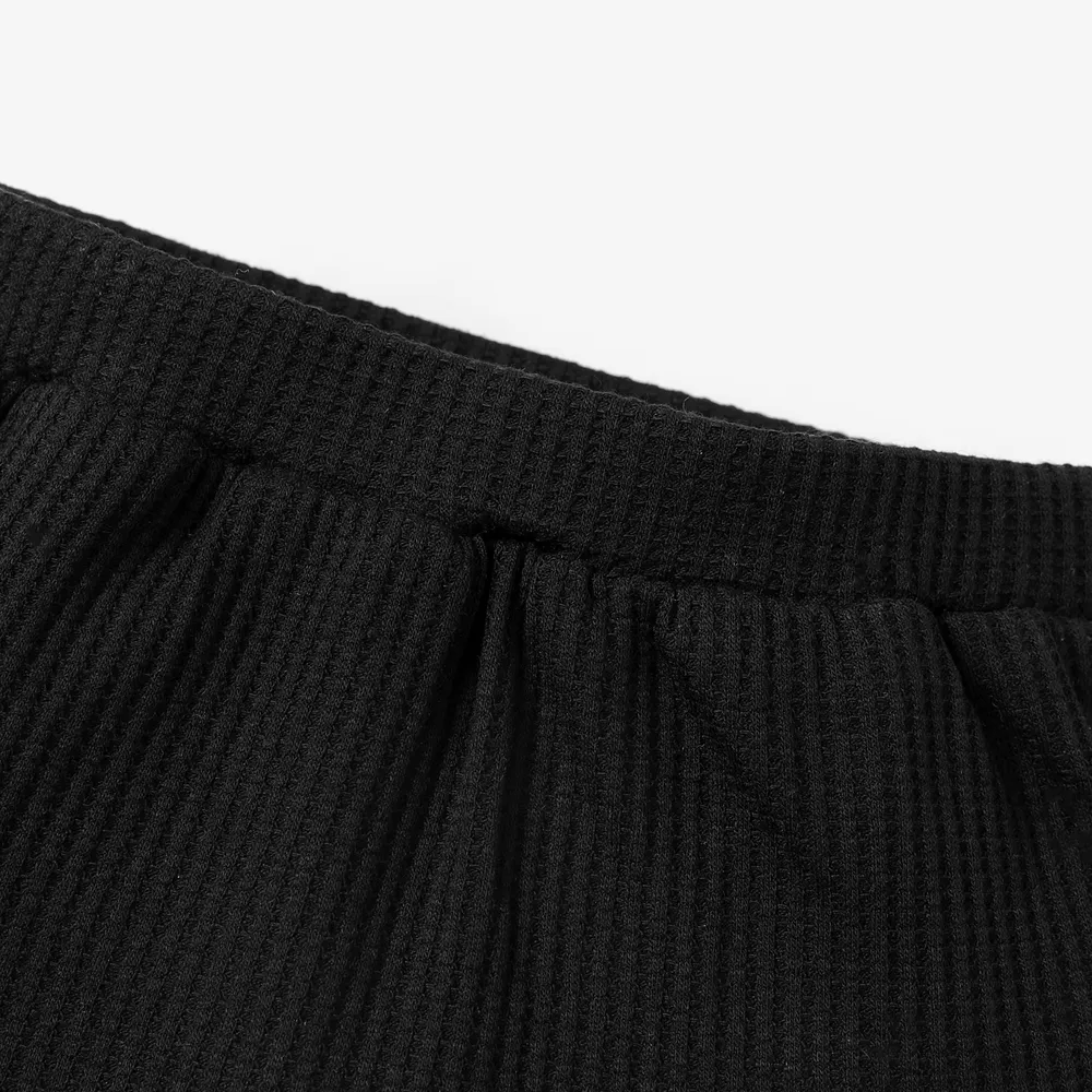 Baby Boy/Girl Solid Waffle Textured Shorts big image 4
