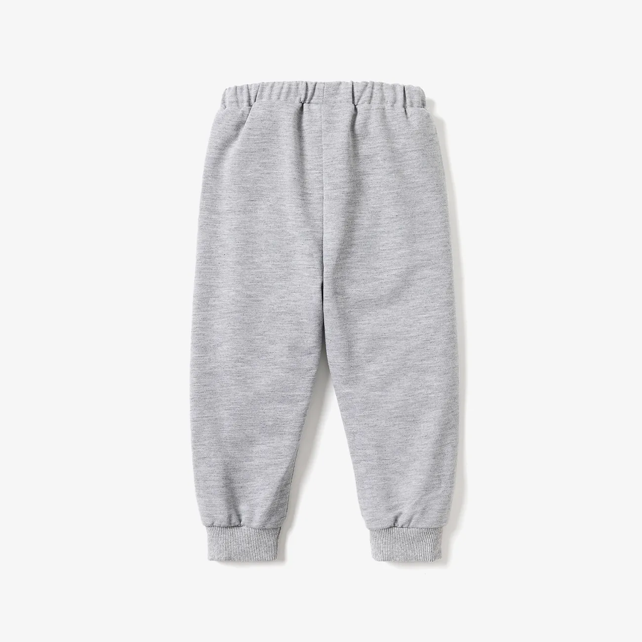 Baby Boy/Girl Solid Elasticized Waist Sweatpants Joggers Pants Grey big image 1