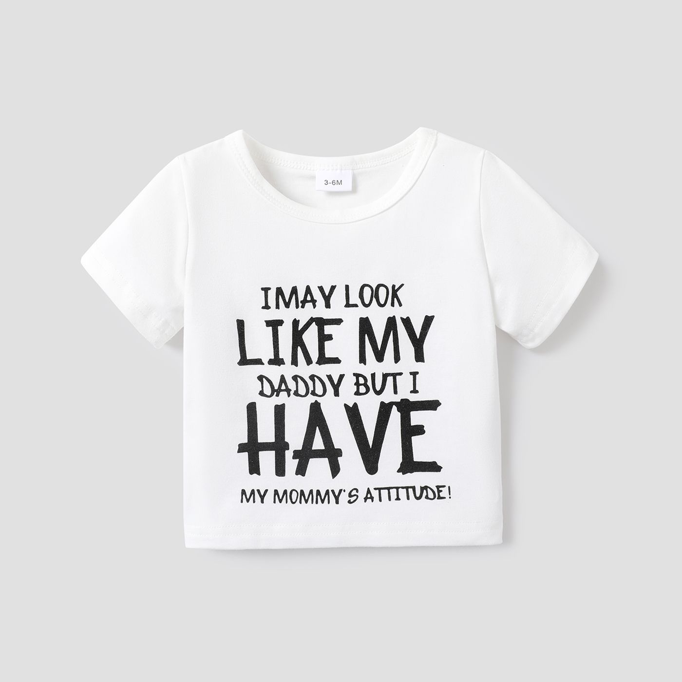 Baby Girl/Boy Short-sleeve Slogan Tee