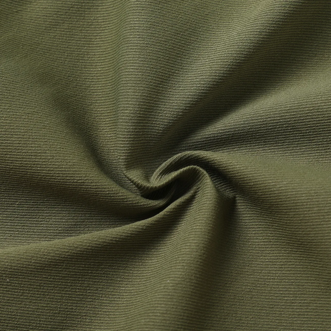 Calças elásticas com design de bolso casual para menino infantil Exército Verde big image 1