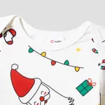 Christmas Family Matching Colorful Festival Theme Print Long Sleeve Pajamas Sets(Flame resistant)  image 5