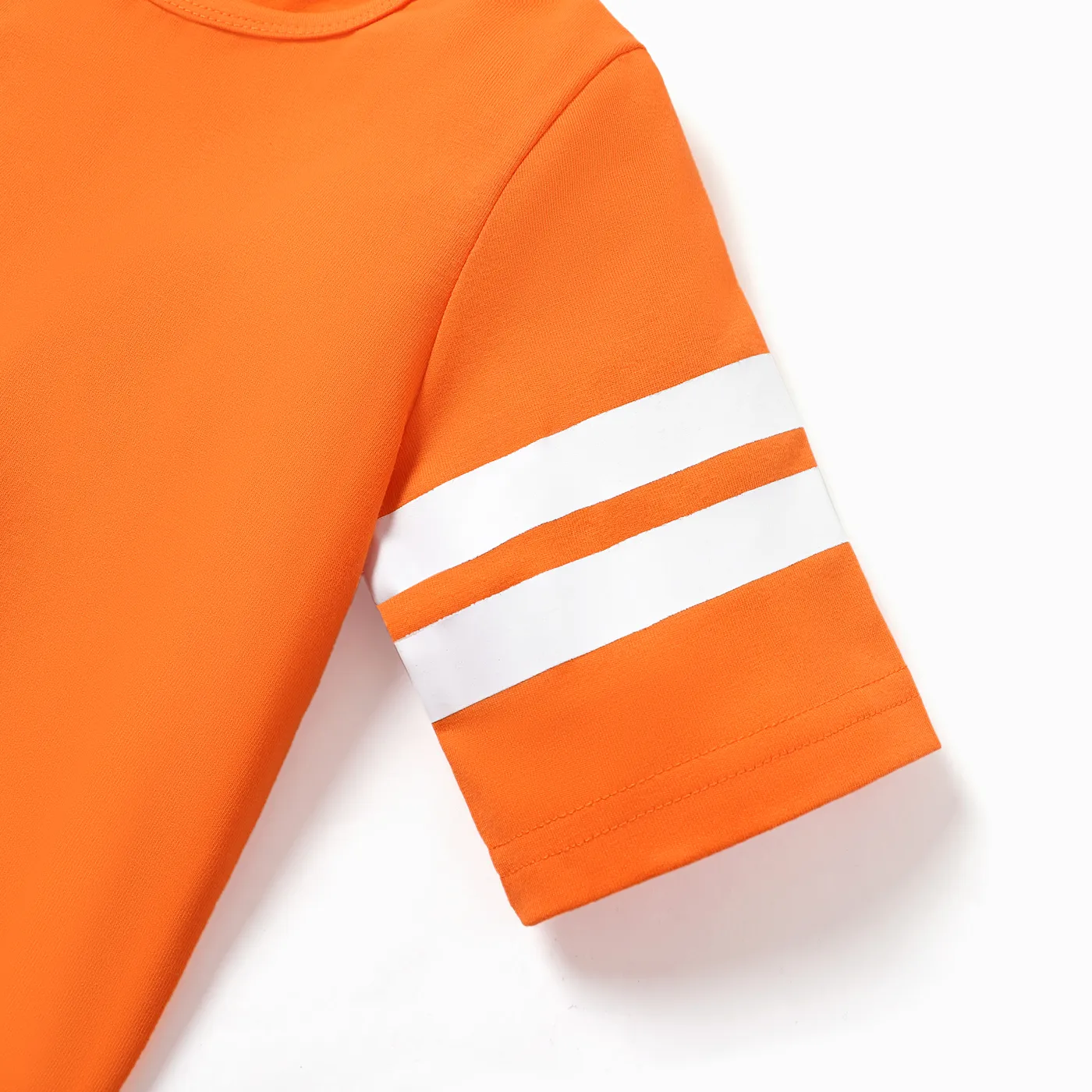 2-piece Kid Boy Striped Short-sleeve Tee and Elasticized Shorts Casual Set  image 3