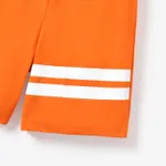 2-piece Kid Boy Striped Short-sleeve Tee and Elasticized Shorts Casual Set  image 4