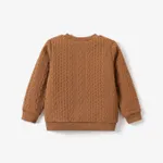 Kid Boy Casual Cable Knit Textured Sweatshirt  image 4
