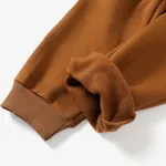 Toddler Boy Basic Solid Color Fleece Lined Elasticized Pants  image 6