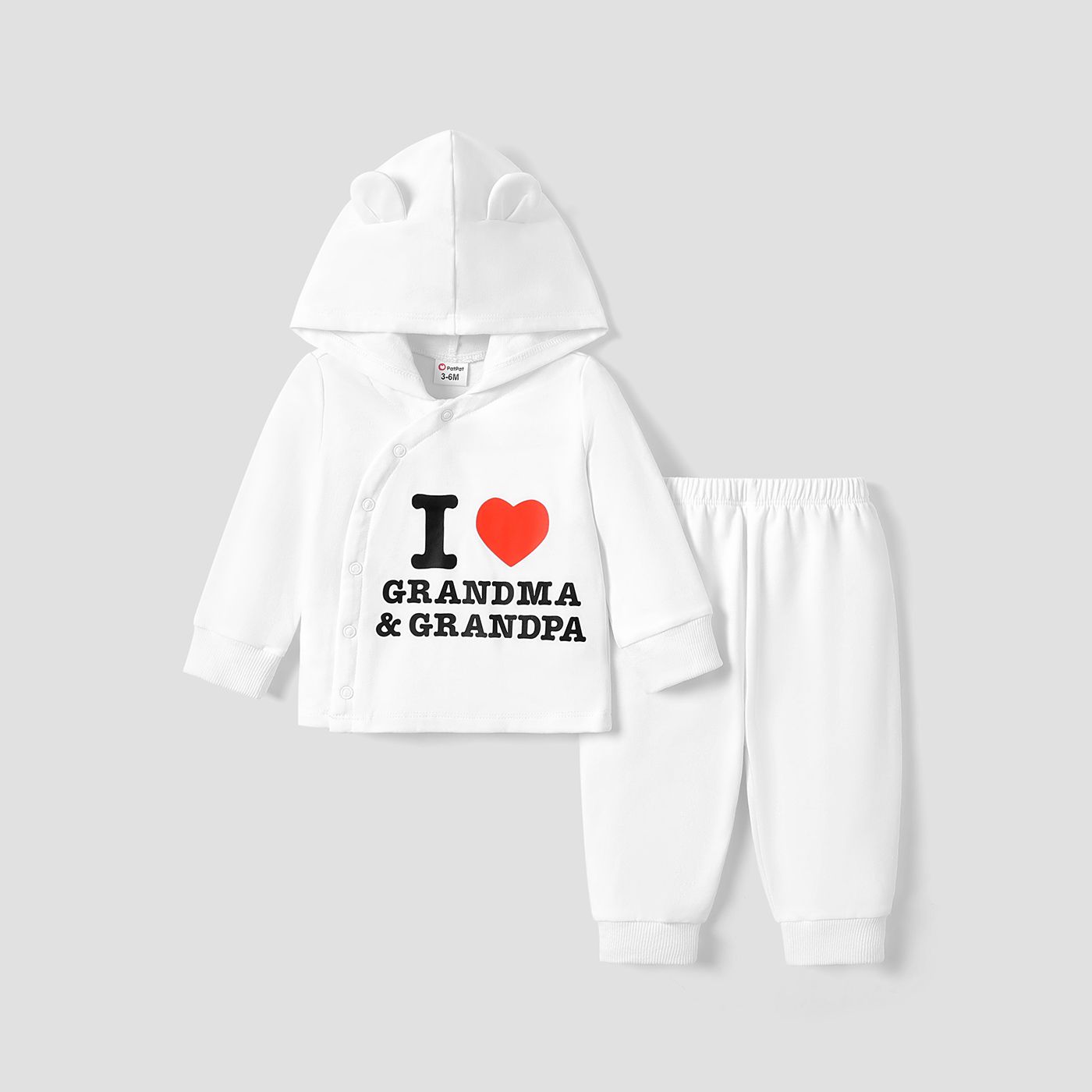 

2pcs Baby Girl/Boy Casual Letter Pattern Set