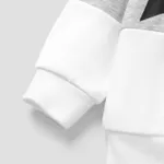 2pcs Baby Boy/Girl Star Print Long-sleeve Colorblock Sweatshirt and Solid Sweatpants Set  image 3