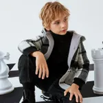 Toddler Boy/Girl Grid Hooded Long Sleeve Coat   image 6