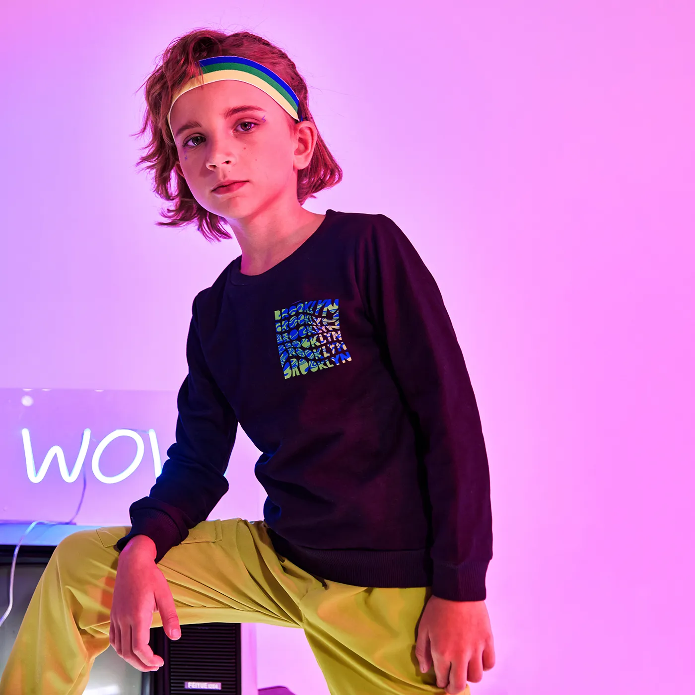 2pcs Kid Boy Avant-garde Letter Long Sleeve Set  image 6