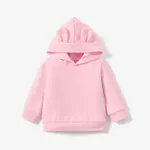 Baby Boy/Girl Solid Long-sleeve Hoodie Pink
