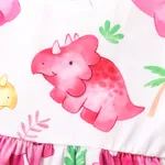 Baby Girl Dinosaur Animal-pattern Long-sleeved Dress  image 5