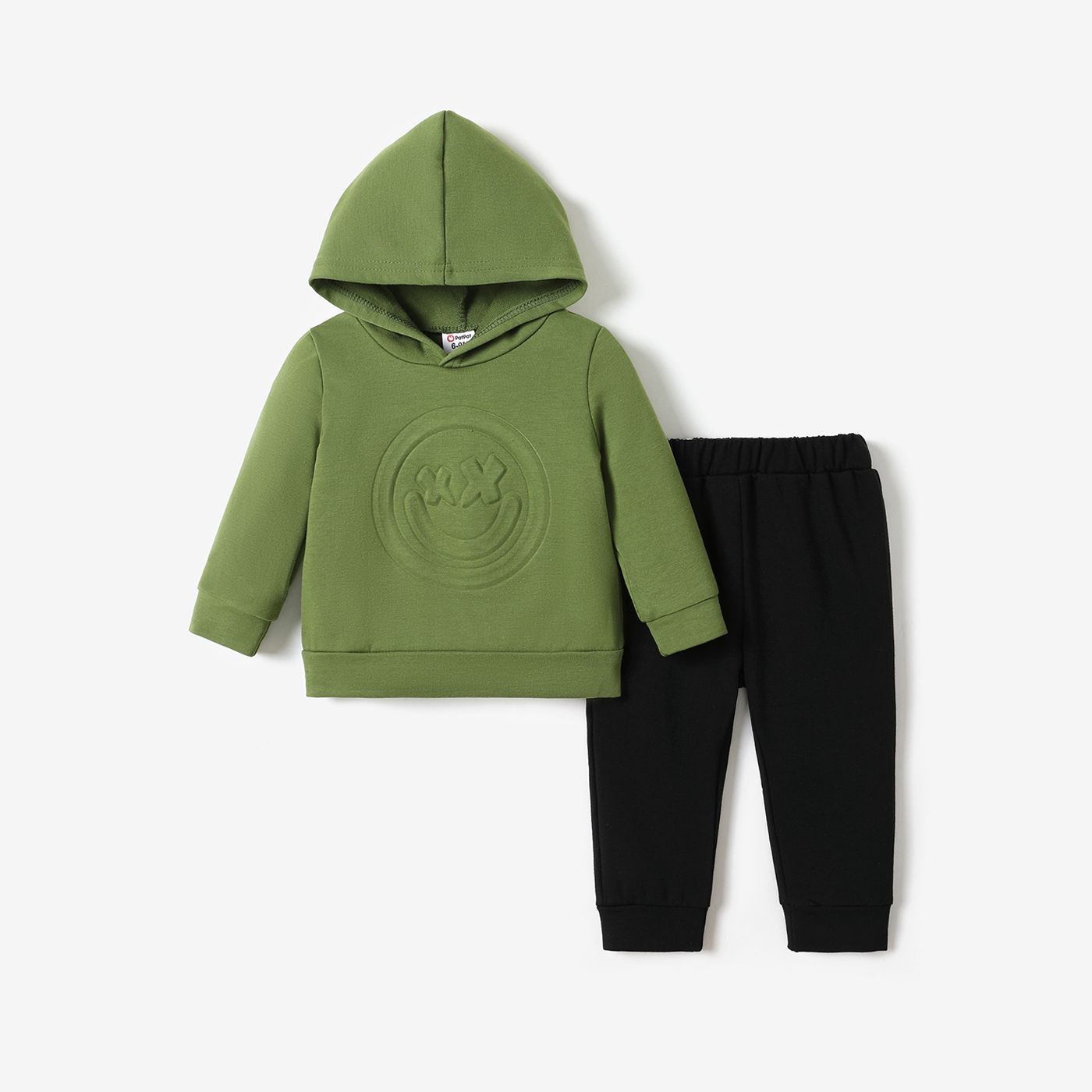 2pcs Baby Boy Long-sleeve Graphic Hoodie and Sweatpants Set