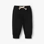 Baby Boy Solid Relaxed-Fit Joggers Pants Sweatpants Black