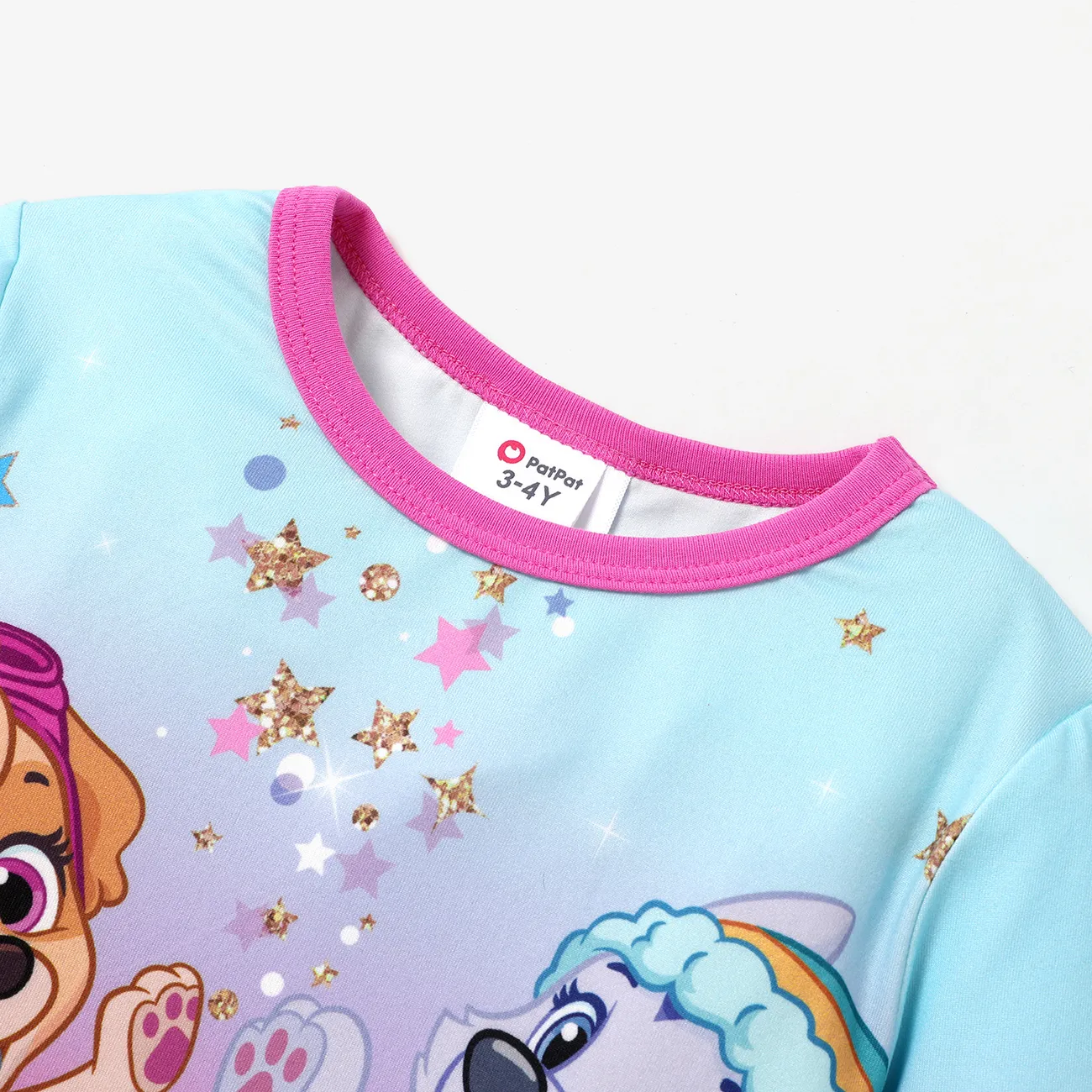 Helfer auf vier Pfoten 2 Stück Kleinkinder Mädchen Rüschenrand Kindlich T-Shirt-Sets Mehrfarbig big image 1