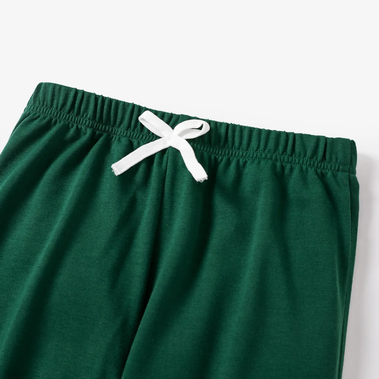 Einfarbige, elastische Hosen für Kinderjungen/Kindermädchen Armeegrün big image 1