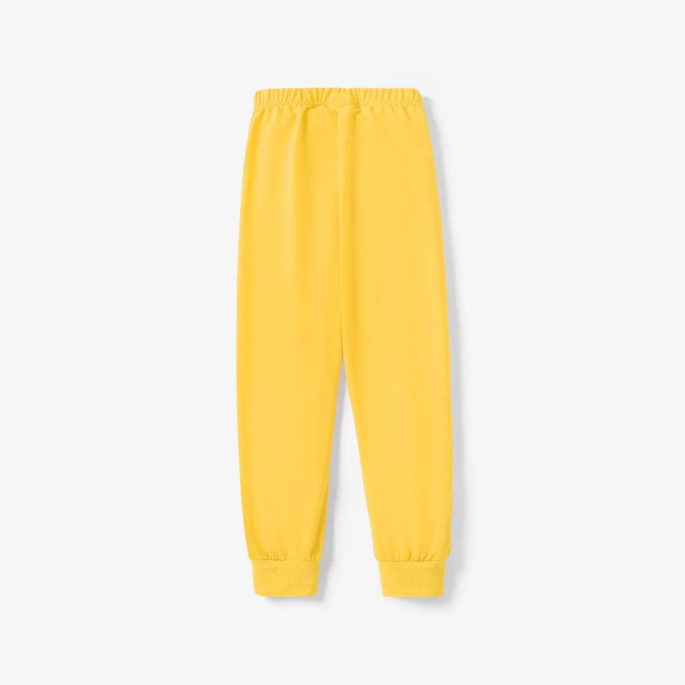 Kid Boy/Kid Girl Solid Color Elasticized Pants Yellow image 5