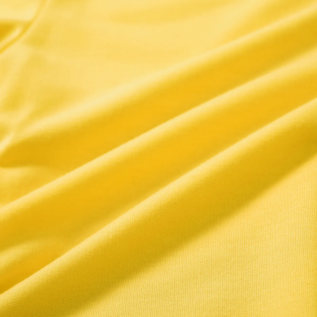 Pantalones elásticos de color liso para niño/niña Amarillo big image 1