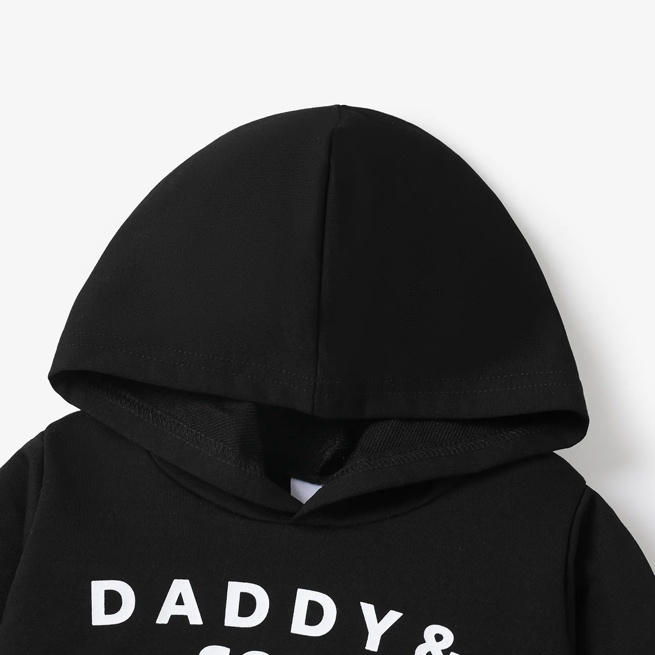 2 Stück Kleinkinder Jungen Löcher Avantgardistisch Sweatshirt-Sets schwarz big image 1