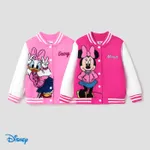 Disney Mickey and Friends Toddler/Kids Girl Letter Print Colorblock Bomber Jacket  image 2